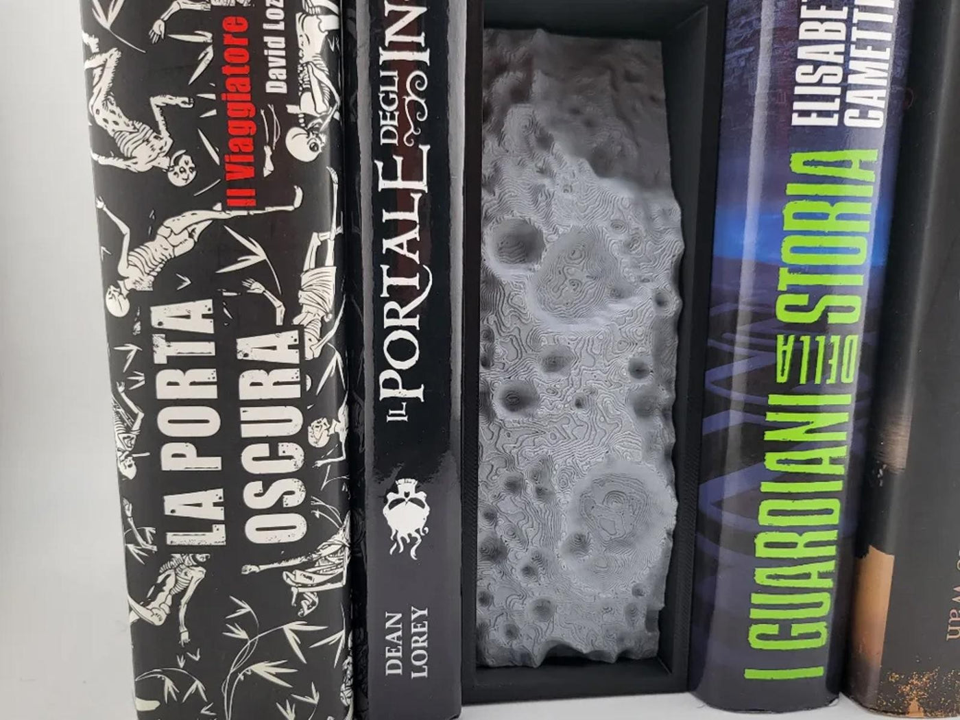 Moon Surface Book Nook - Sci-Fi Shelf Insert Unpainted