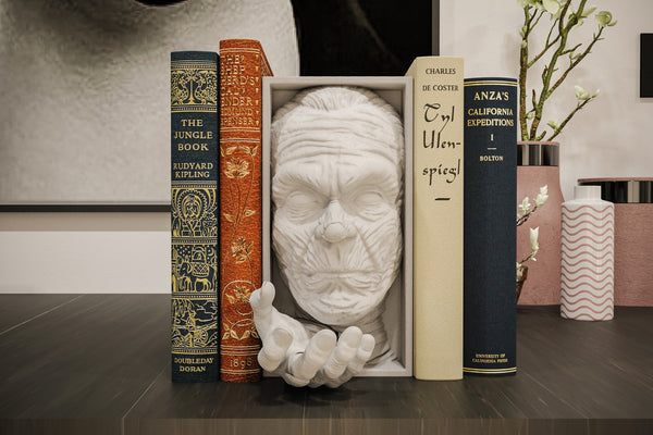 The Mummy Inspired Book Nook 3D Printed Wall Mount Bookshelf Insert Gift