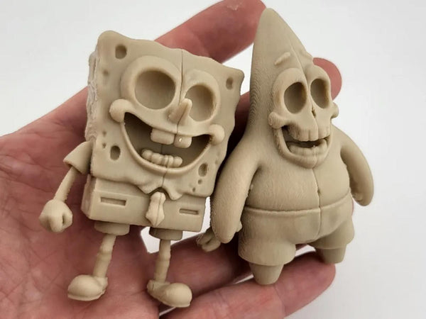 SpongeBob & Patrick Inspired Skeleton Duo Bikini Bottom Horror