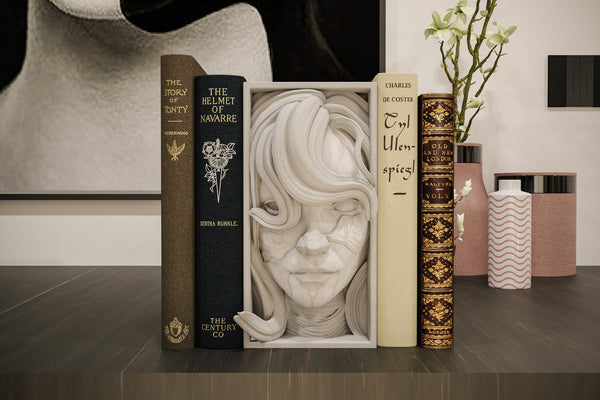 Alicia Inspired Book Nook / Wall Mount - Clair Obscur 3D Printed Unpainted