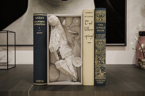 Star Wars Inspired Book Nook/Wall Mount - Starship 3D Printed Galactic Decor