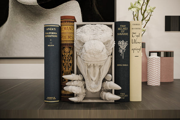 Godzilla Book Nook and Wall mount 3D Printed Kaiju Bookshelf Decor Gift