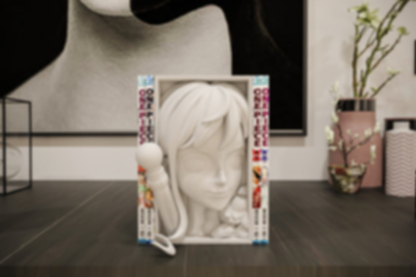 Nami Inspired Manga Nook - One Piece Unpainted 3D Printed Shelf Insert