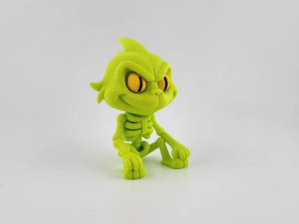 Grinchy Skeleton Creature - Funny Christmas Decor & Gift
