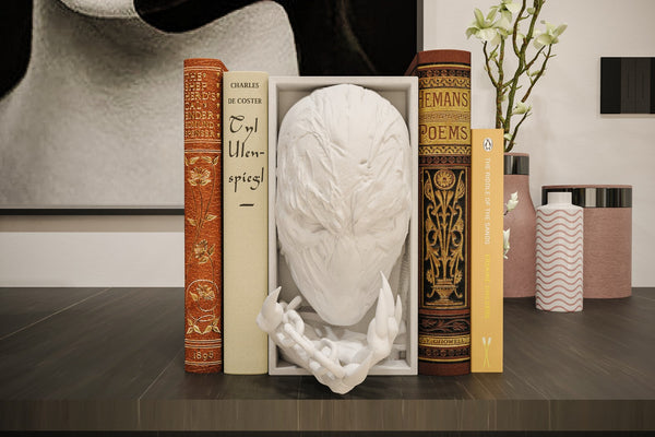 Spawn Inspired Book Nook - Spawn 3D Printed Bookshelf Insert Unpainted