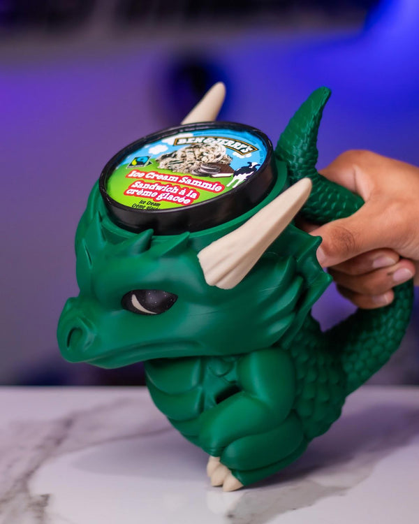Dragon Ice Cream Pint Holder - Mythical Dessert Companion