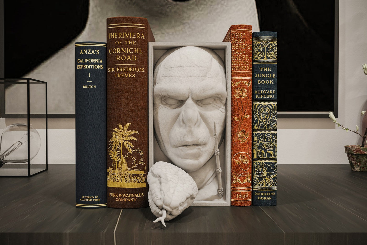 Voldemort Inspired - Dark Wizard Book Nook & Wall Mount Unpainted