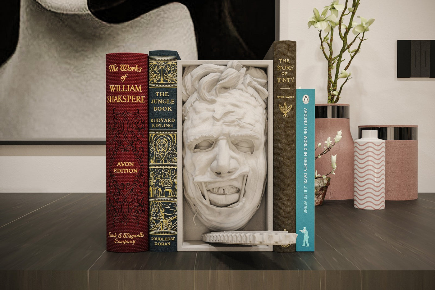 Leatherface Inspired Book Nook/Wall Mount - Texas Chainsaw 3D Printed Decor