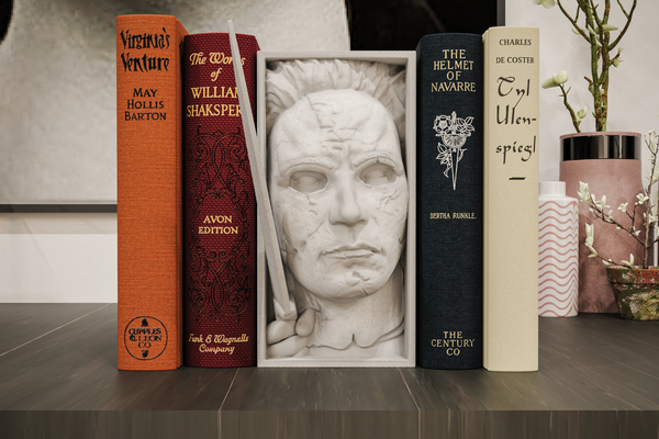 Michael Myers Book Nook - 3D Printed Horror Diorama Shelf Insert Wall Art