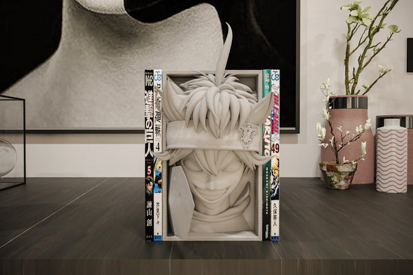 Asta Manga Nook 3D Printed Anime Bookend Figure - Unpainted PLA B6/A5