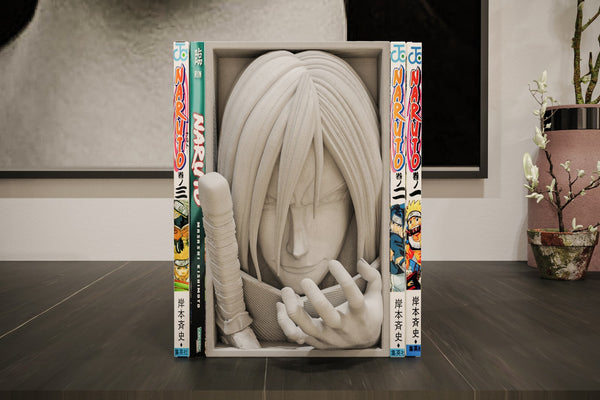 Orochimaru Inspired Manga Nook - Naruto Unpainted 3D Printed Shelf Insert