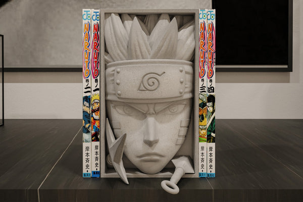 Naruto Uzumaki Inspired Manga Nook Unpainted 3D Printed Shelf Insert
