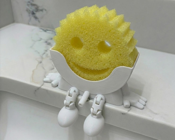 Sponge Daddy "Well-Equipped" Sitting Holder - Self-Draining Sink Caddy