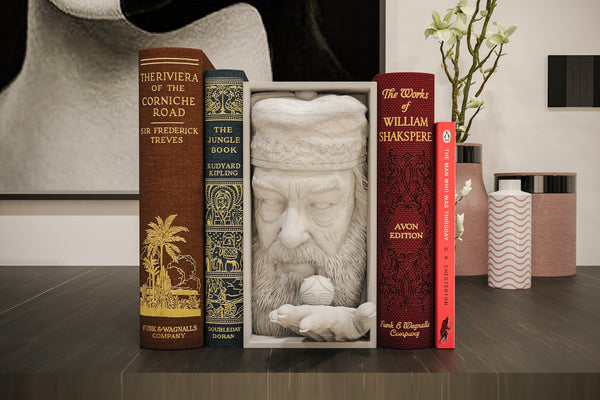 Dumbledore Inspired Book Nook / Wall Mount - Harry Potter 3D Printed Unpainted