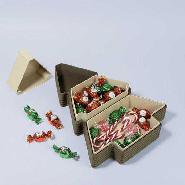 Tiered Christmas Tree Candy Dish - Festive Holiday Sweet Holder