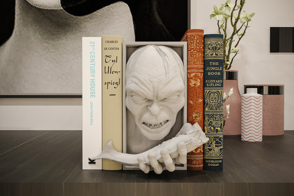 Gollum Inspired Book Nook / Wall Mount - Lord of the Rings 3D Printed Unpainted