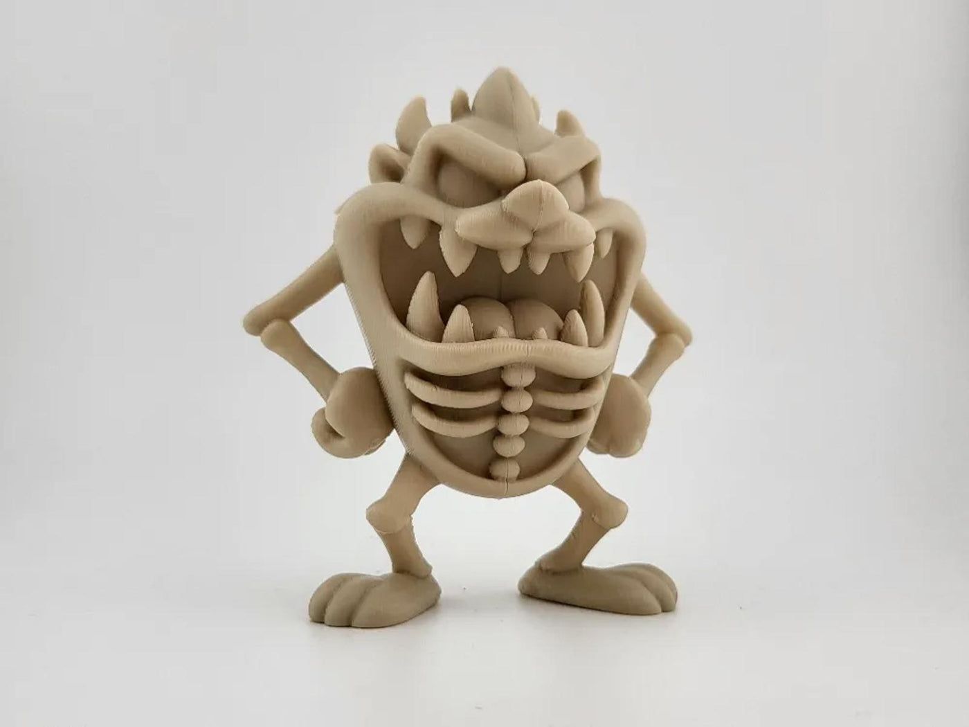 Skeleton Tasmanian Devil Figure - Inspired by Looney Tunes Taz