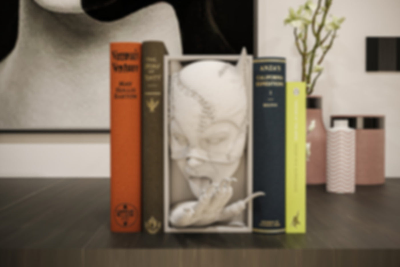 Catwoman Inspired Book Nook / Wall Mount - DC Comics 3D Printed Unpainted