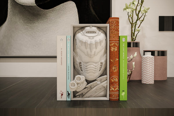 Doom Slayer Inspired Book Nook/Wall Mount - Doom 3D Printed Shelf Decor
