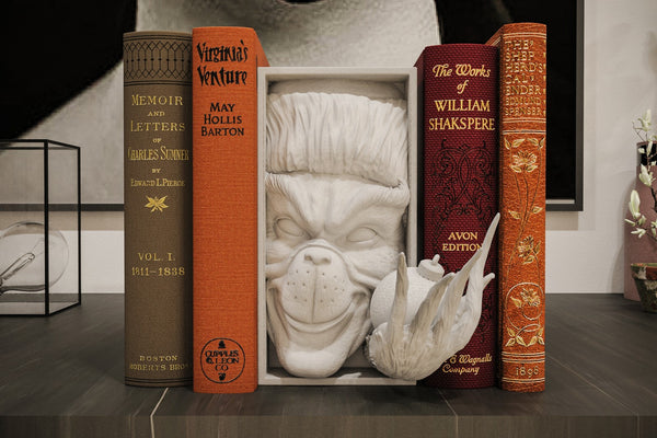 Grinch Inspired Book Nook / Wall Mount - 3D Printed Holiday Unpainted