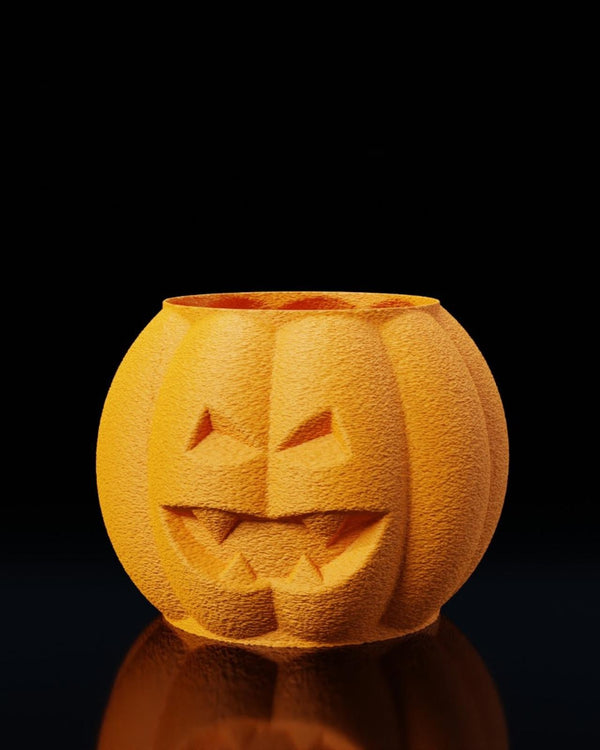 Jack-o'-Lantern Pumpkin Vase - Spooky Halloween Decor