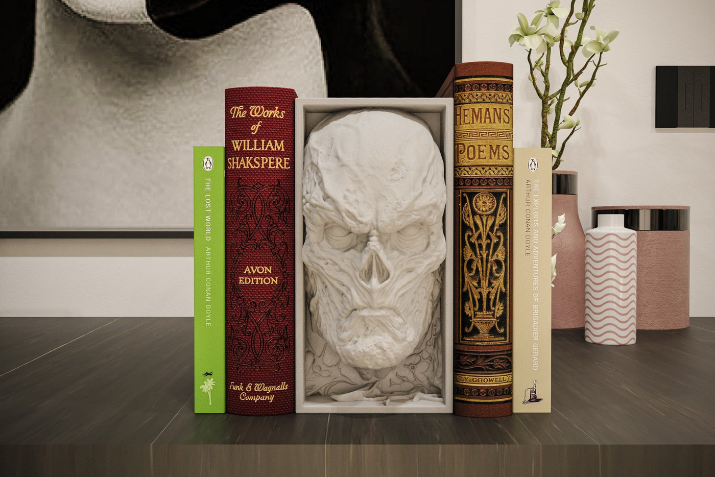 Vecna Stranger Things Inspired Book Nook Wall Mount 3D Printed Shelf Insert Gift