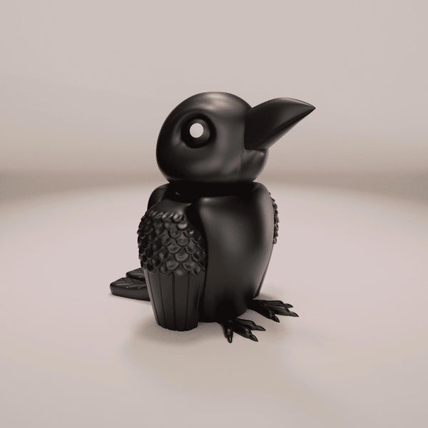 Articulated Raven Keychain - Gothic Fidget Toy & Spooky Decor