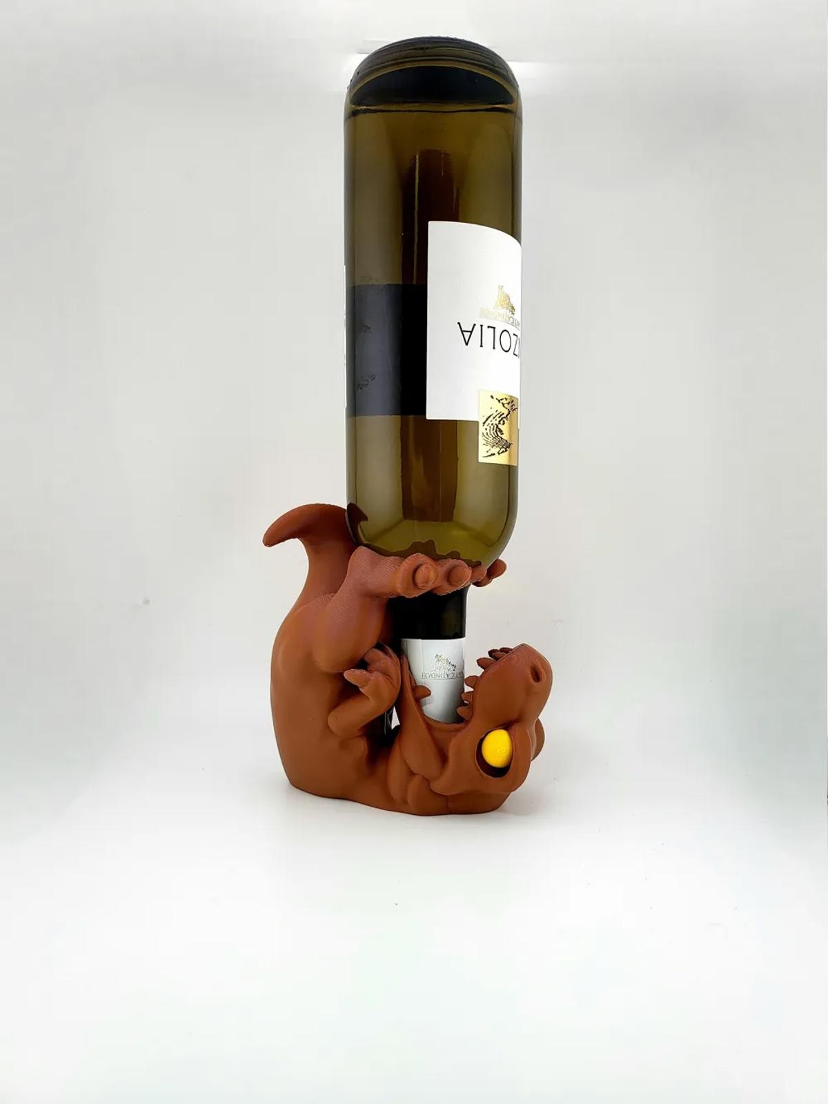 Baby Velociraptor Wine Bottle Holder Dinosaur