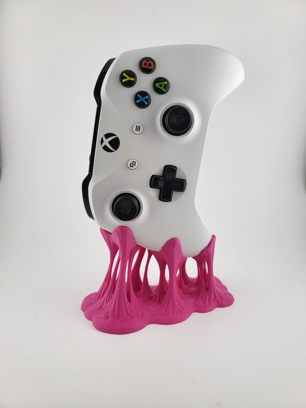 Bubble Gum Xbox Controller Stand - Pink Melting Slime Holder Gaming Desk Decor