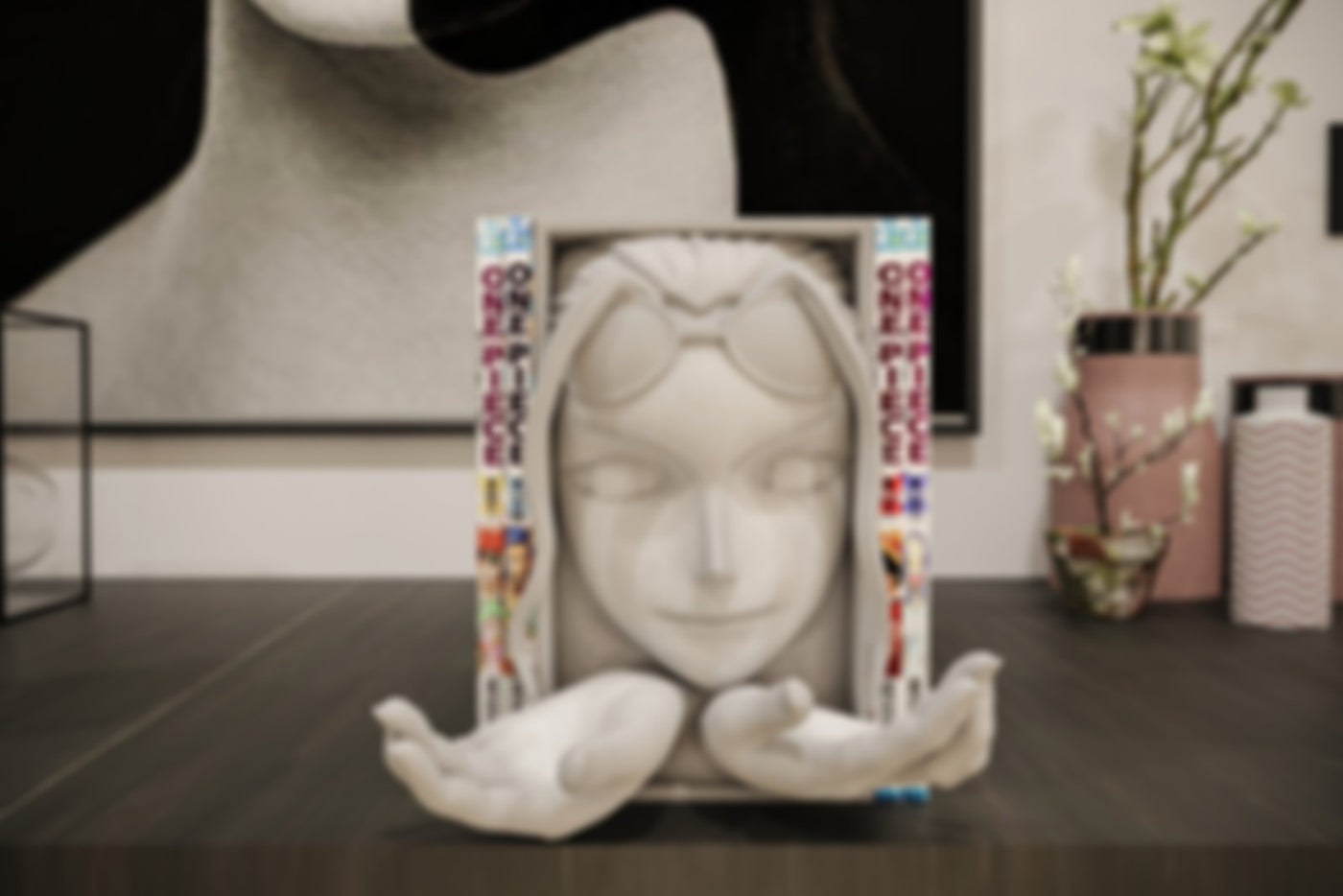 Nico Robin Inspired Manga Nook - One Piece Unpainted 3D Printed Shelf Insert