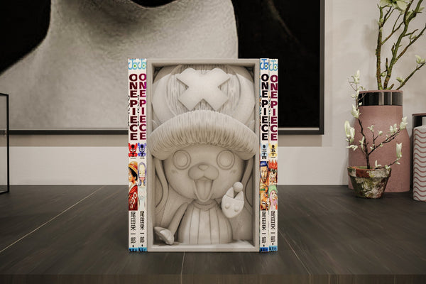 Tony Tony Chopper Inspired Manga Nook - One Piece 3D Printed Shelf Insert