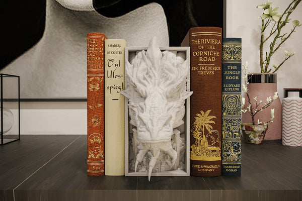Smaug the Magnificent - Dragon Hoard Inspired Book Nook & Wall Mount Unpainted