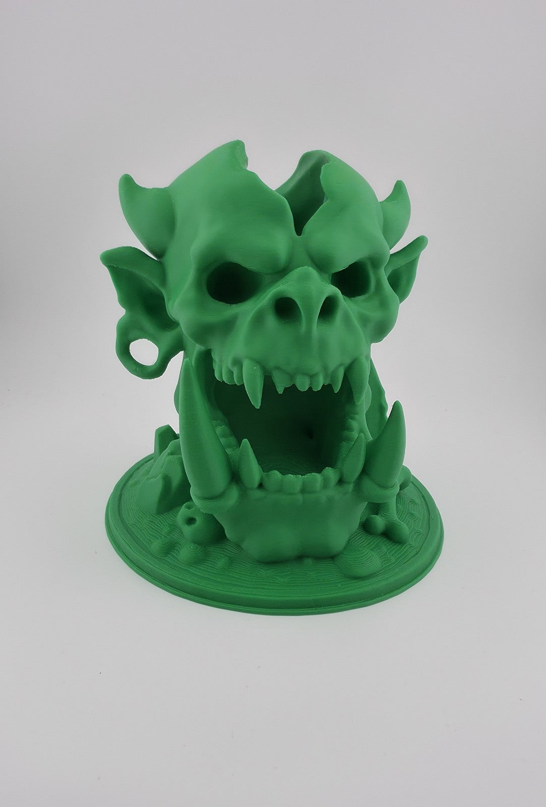Large Orc Skull Dice Tower 3D Printed Diorama DnD Pathfinder Fantasy Tabletop