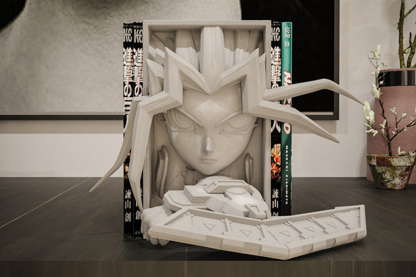 Yugi Muto Inspired Manga Nook - Yu-Gi-Oh! Unpainted 3D Printed Shelf Insert