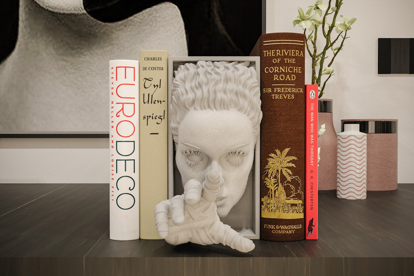 Bride of Frankenstein Inspired Book Nook & Wall Mount - Classic Horror Decor