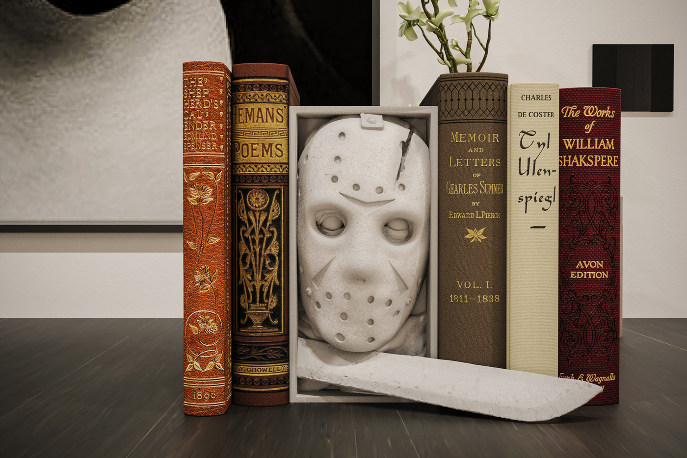 Jason Voorhees Friday the 13th Inspired Book Nook Wall Mount 3D Printed Gift
