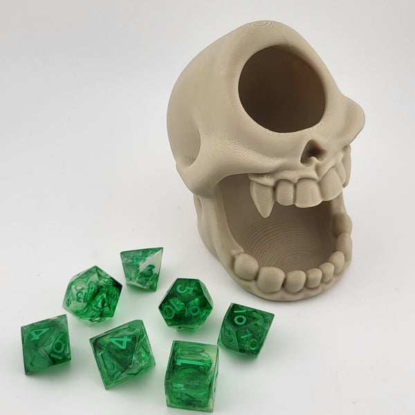 Cyclops Skull Dice Tower 3D Printed DnD Pathfinder Tabletop RPG Dice Roller