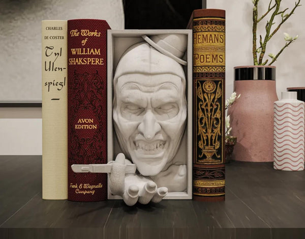 Art the Clown Inspired Book Nook & Wall Mount - Terrifier Slasher Decor