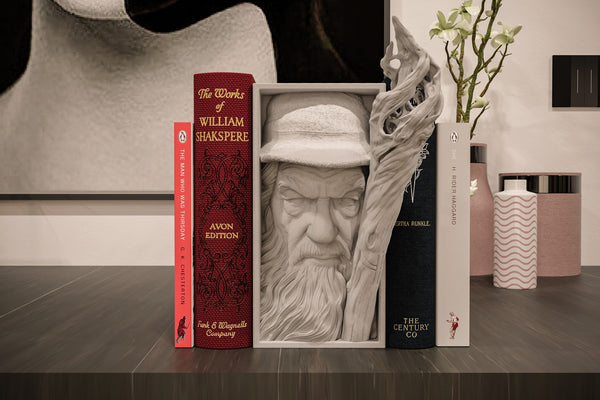 Gandalf Inspired Book Nook & Wall Mount - Lord of the Rings 3D Printed Decor