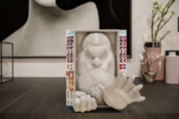 Jinbei Inspired Manga Nook - One Piece Unpainted 3D Printed Shelf Insert