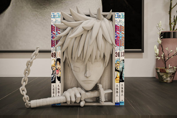 Ichigo Kurosaki Inspired Manga Nook - Bleach Unpainted 3D Printed Shelf Insert