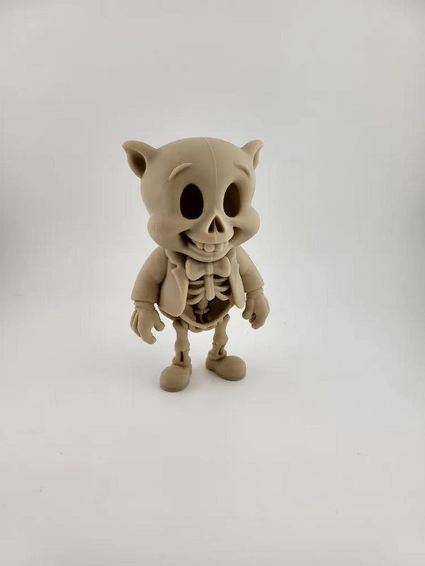 Porky Piggy Inspired Skeleton Figure - Creepy Looney Tunes - Funny Horror Decor