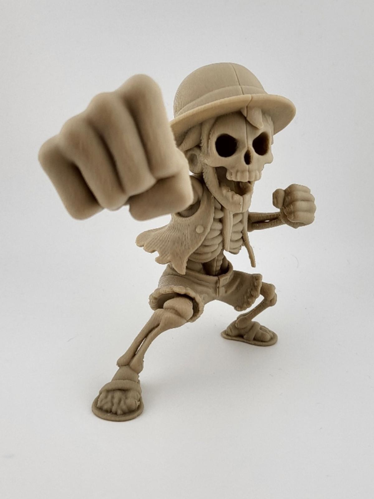 Monkey D. Luffy Inspired Skeleton Figure - One Piece Pirate King Halloween