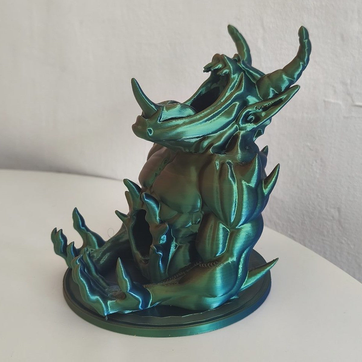 Monster Skull Dice Tower 3D Printed Horned Demon DnD Pathfinder Tabletop RPG
