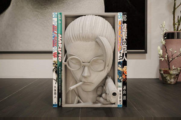 Taro Sakamoto Inspired Manga Nook - Sakamoto Days Unpainted 3D Printed